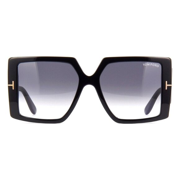 New TOM FORD Quinn Black Square FT0790 01B Sunglasses Women - Picture 2 of 4